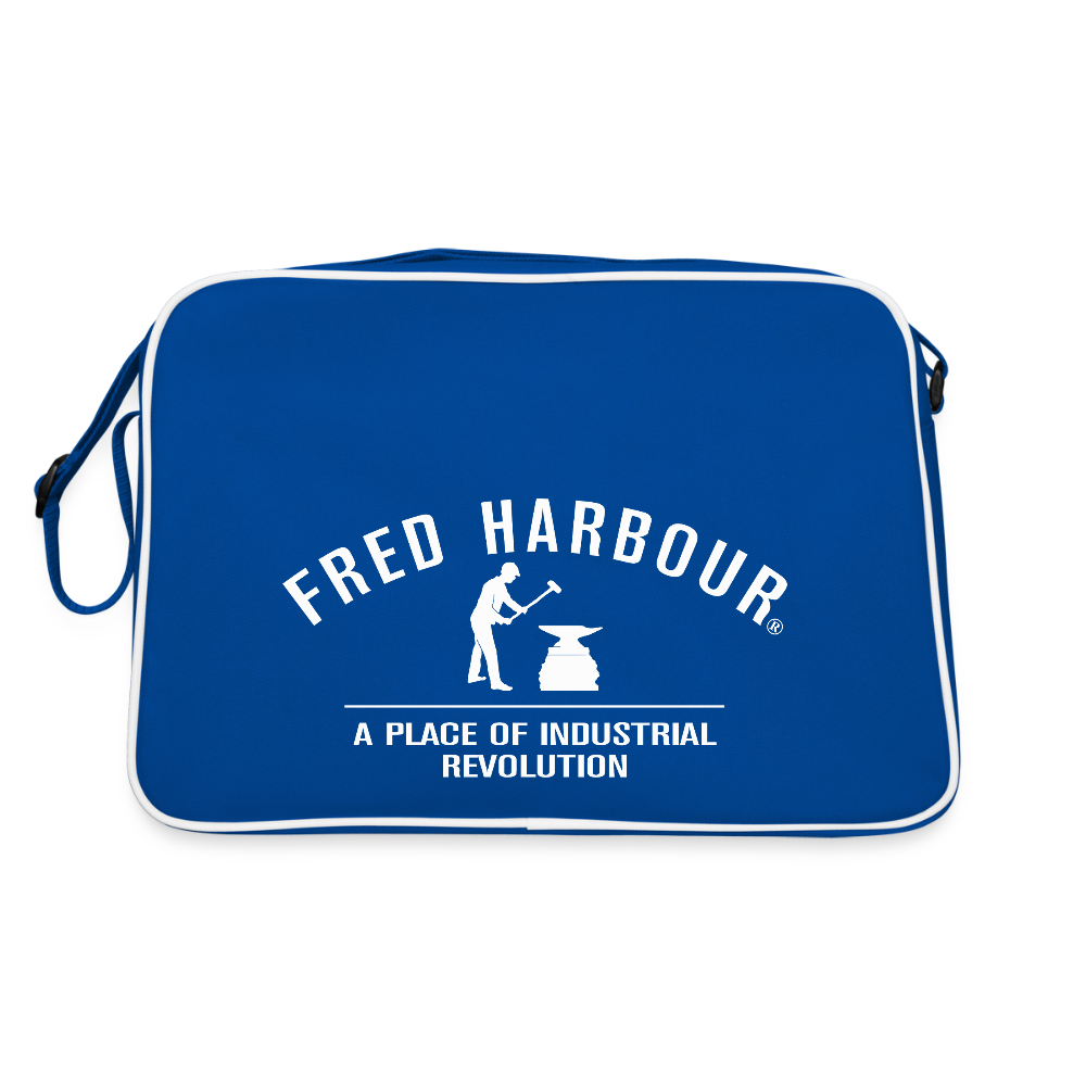 Fred Retro Tasche - Blau/Weiß