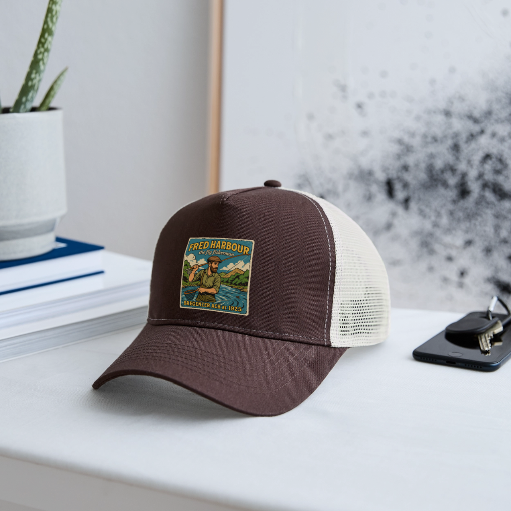 Fly Fisherman Cap - Braun/Beige