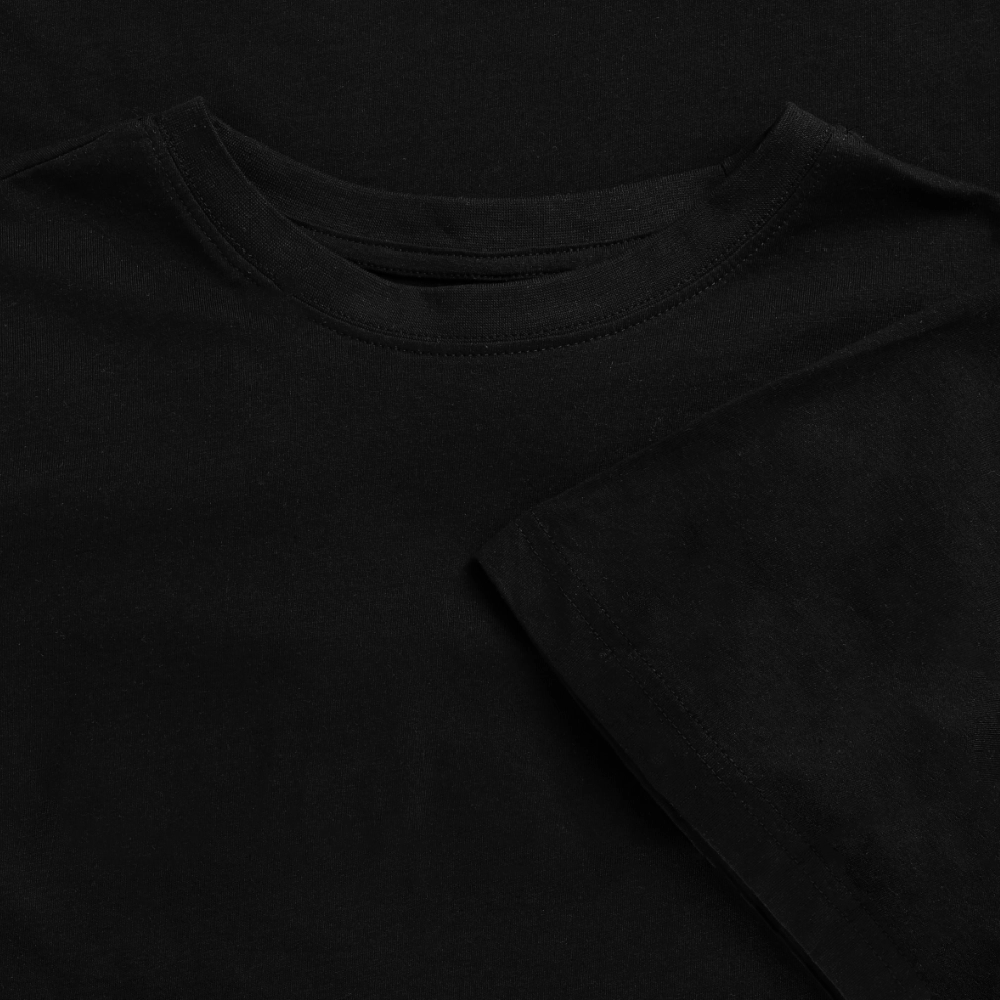 Frauen Oversized Cropped T-Shirt "FRD Sport" - Schwarz