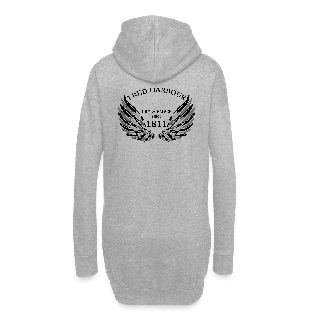 Hoodie Dress classic - Grau meliert