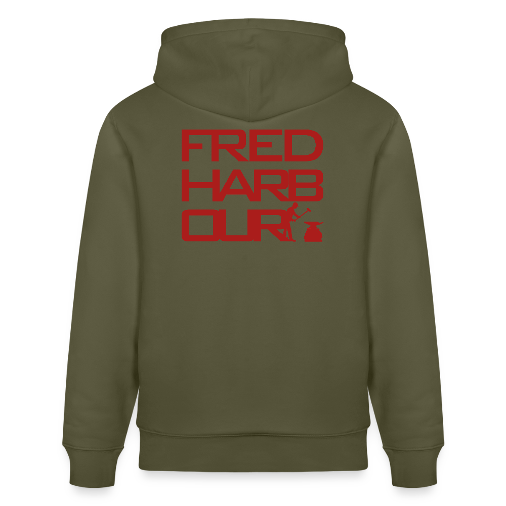 Unisex nachhaltiger Hoodie SPORT - Khaki Grün