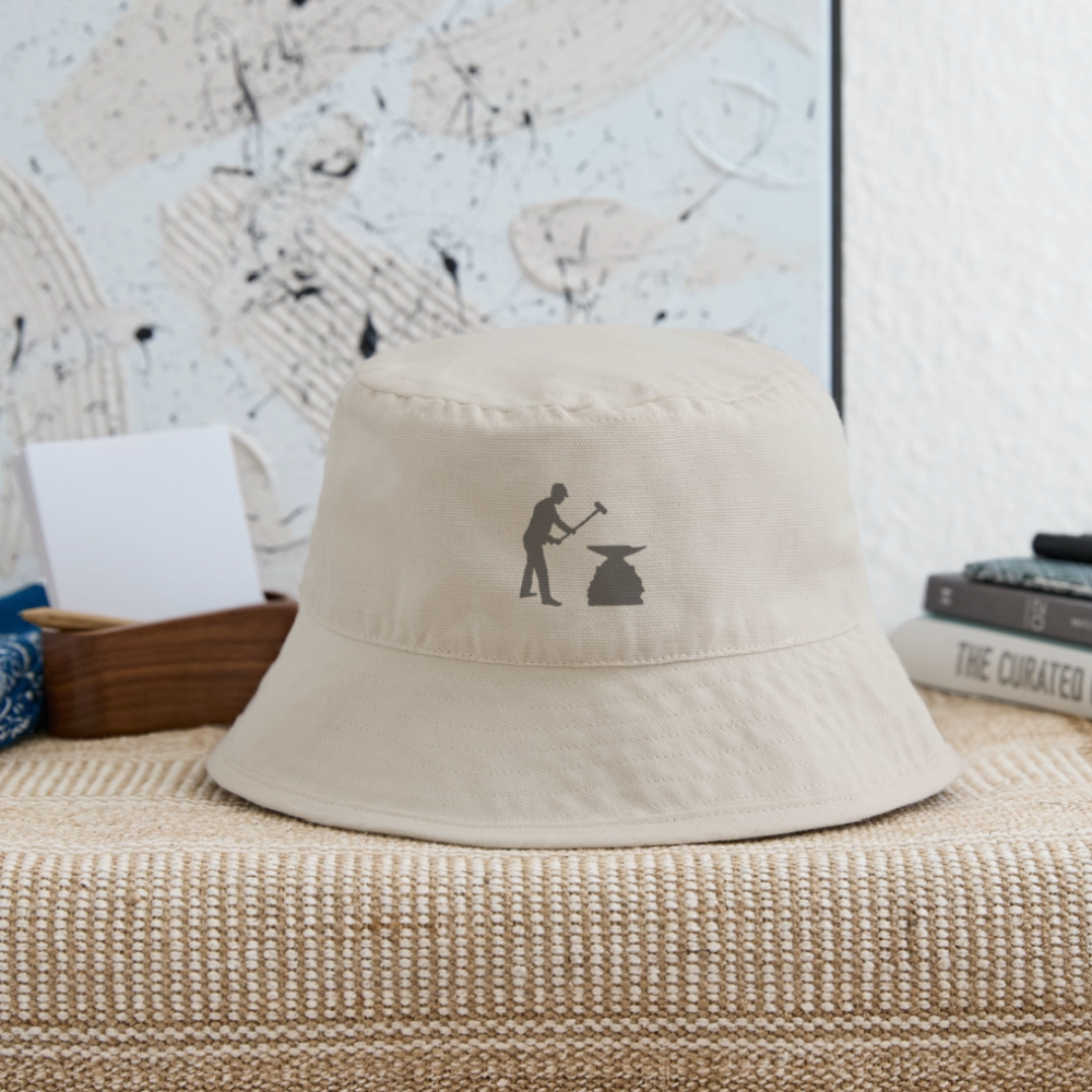 Recycelter Bucket Hat - Naturweiß