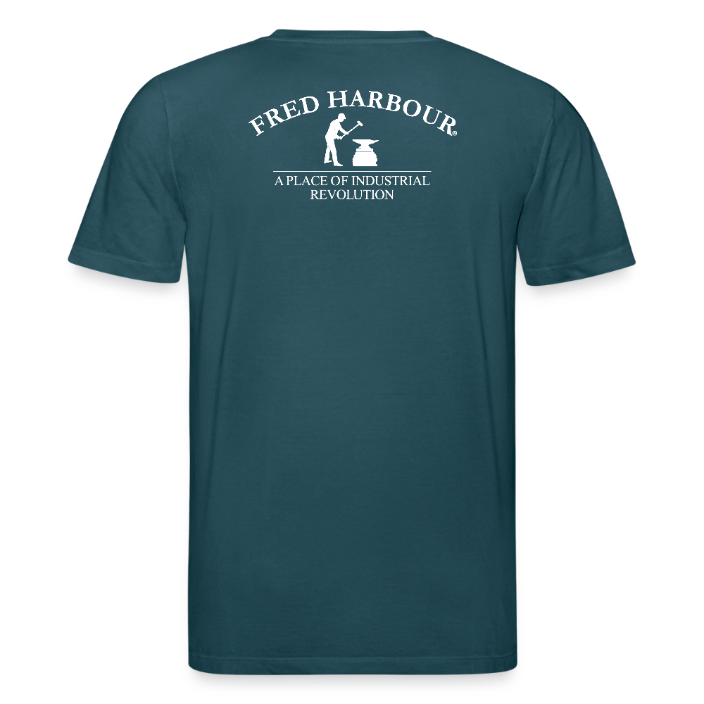 Unisex T-Shirt "penny farthing" - Dunkles Petrol