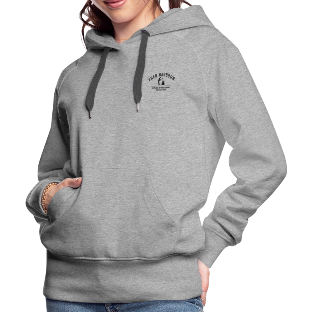Women´s Premium Hoodie "Classic" - Grau meliert