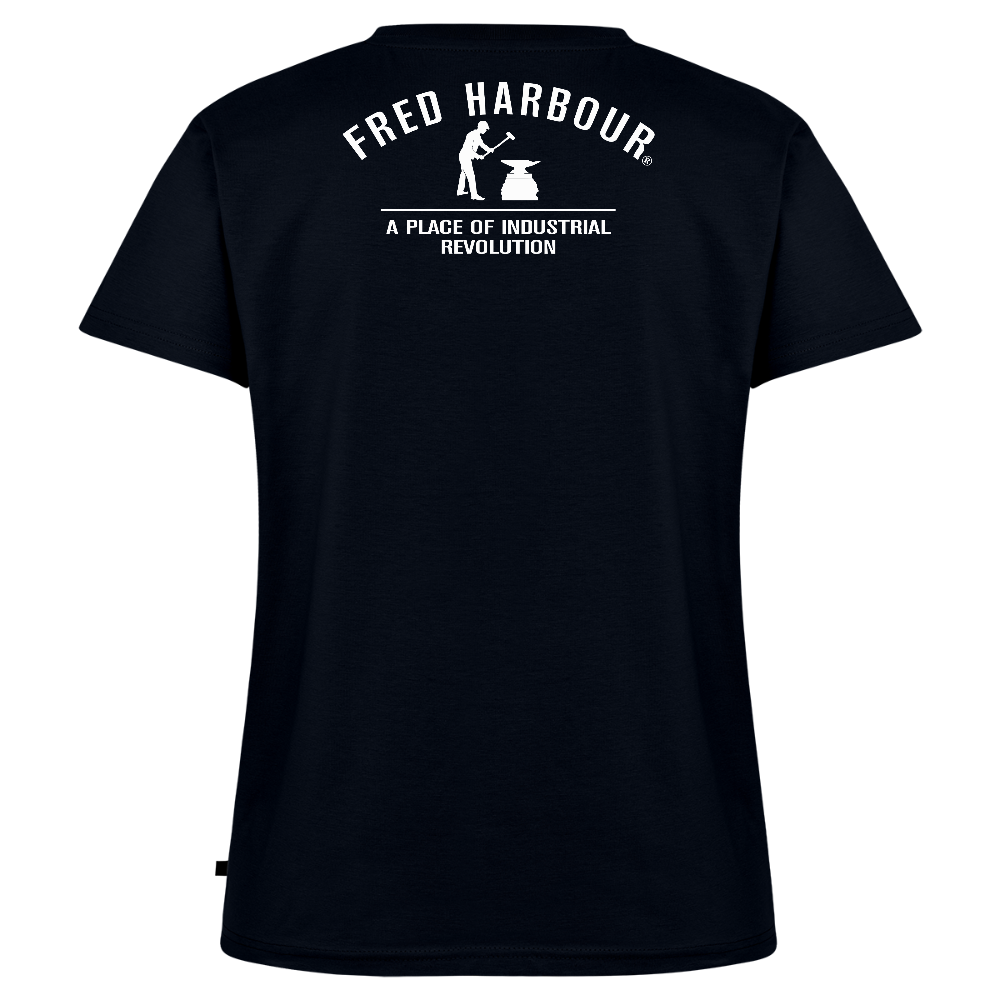 Women Premium V-Ausschnitt T-Shirt  "Sailing III" - Navy