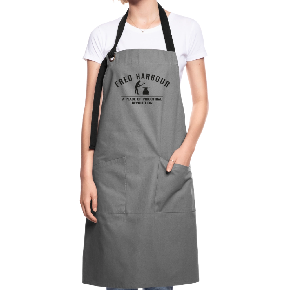 cook apron/Kochschürze - Grau/Schwarz