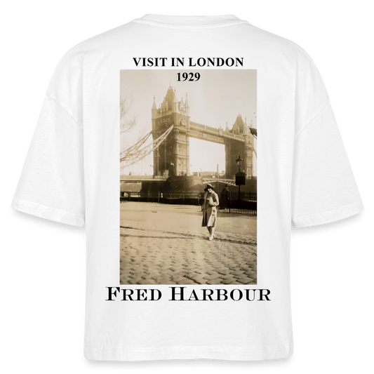 Women Boxy T-Shirt "The Bridge" - Weiß
