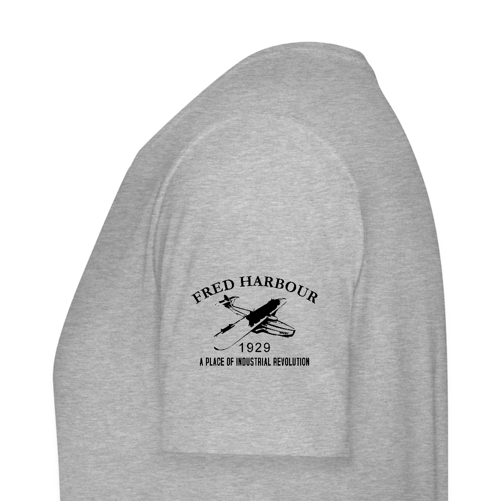 Unisex T-Shirt "Fly Alps" - Grau meliert