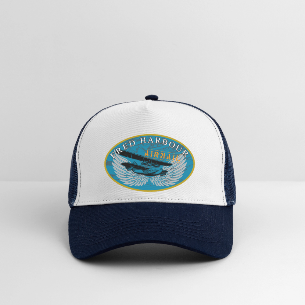 Trucker Cap - Weiß/Navy