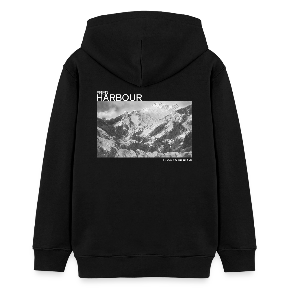 Teenager Unisex Hoodie "Alps" - Schwarz