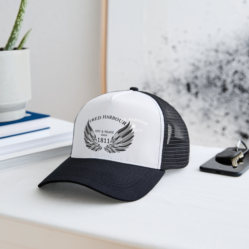 Trucker Cap - Weiß/Schwarz