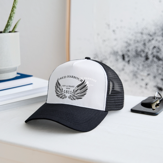 Trucker Cap - Weiß/Schwarz
