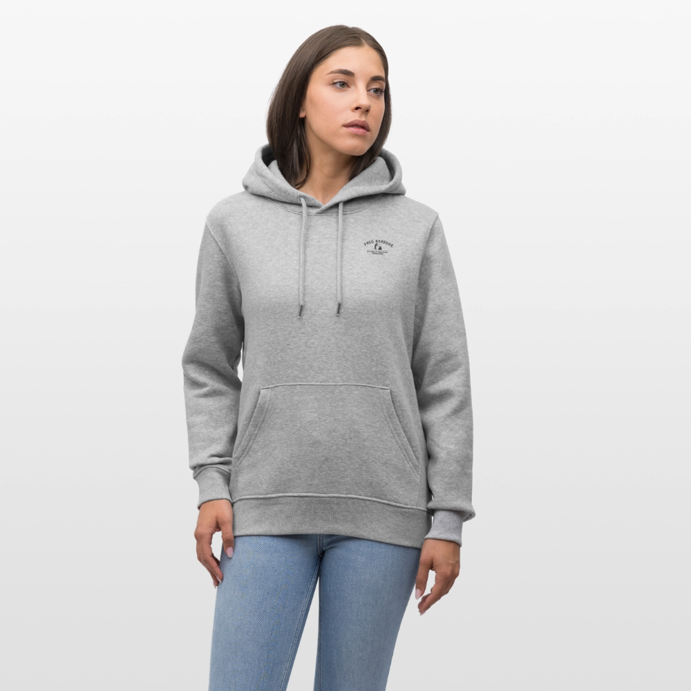 Unisex Hoodie "Bridge" - Grau meliert