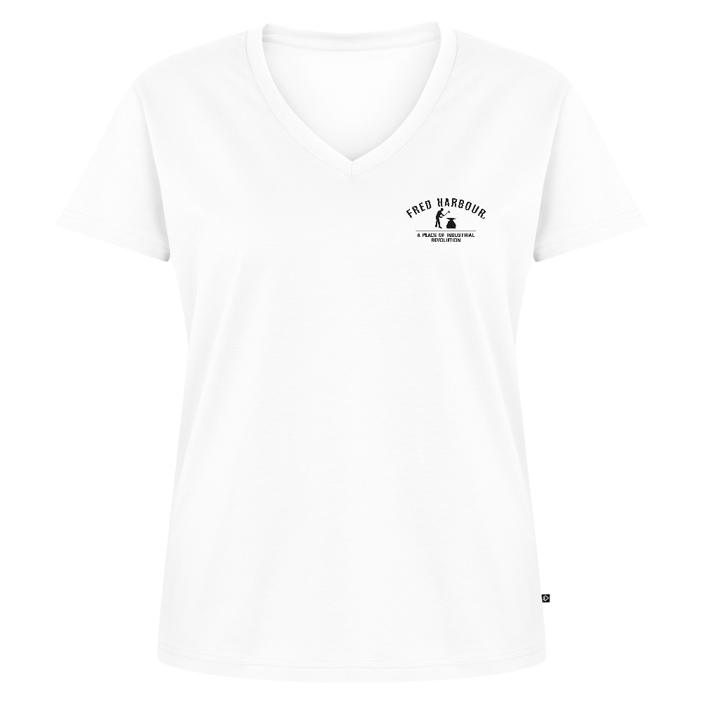Women Premium V-Ausschnitt T-Shirt "Sailing II" - Weiß