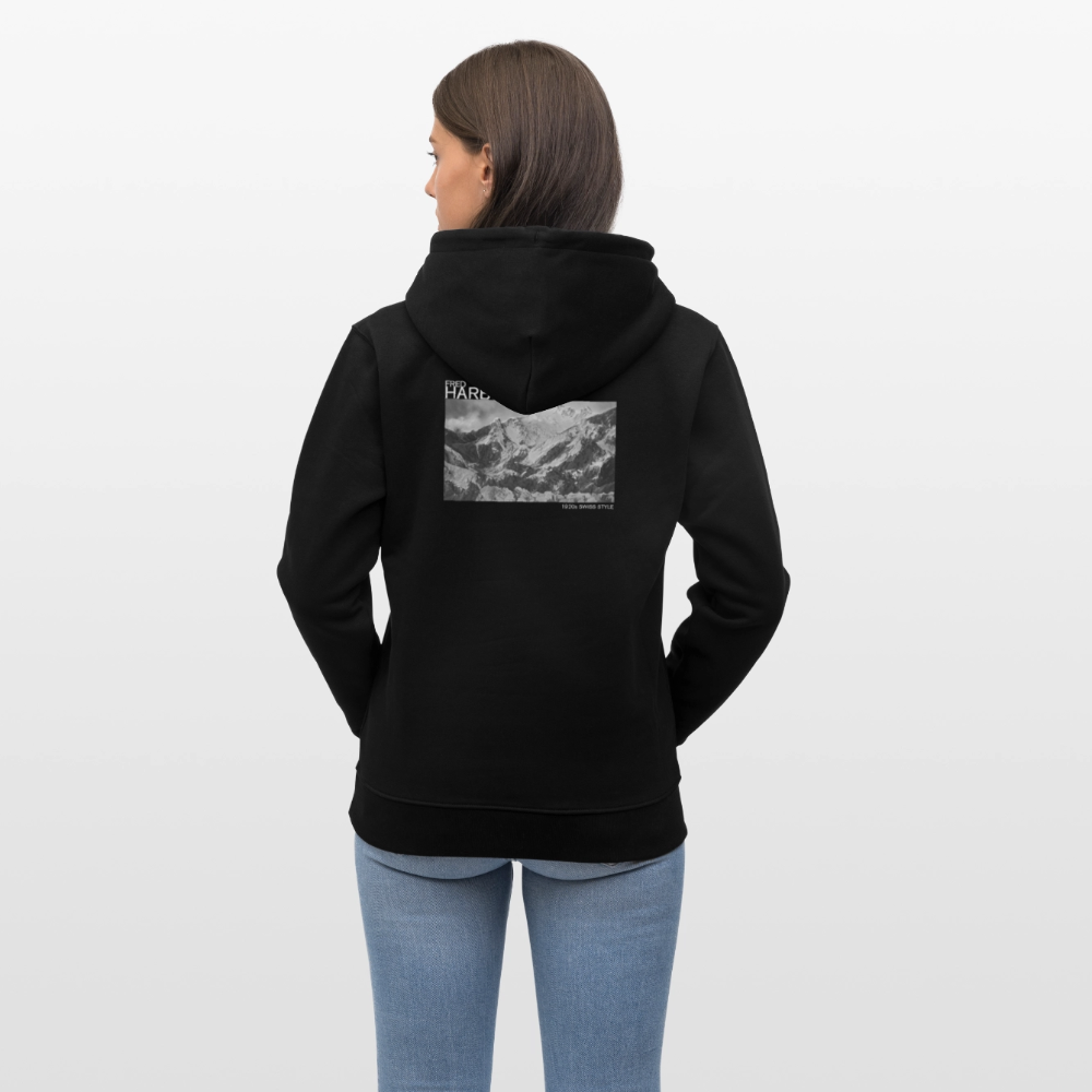 Unisex Hoodie Alps - Schwarz