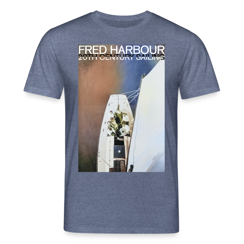 Unisex T-Shirt "Sailing III" - Dunkelblau meliert