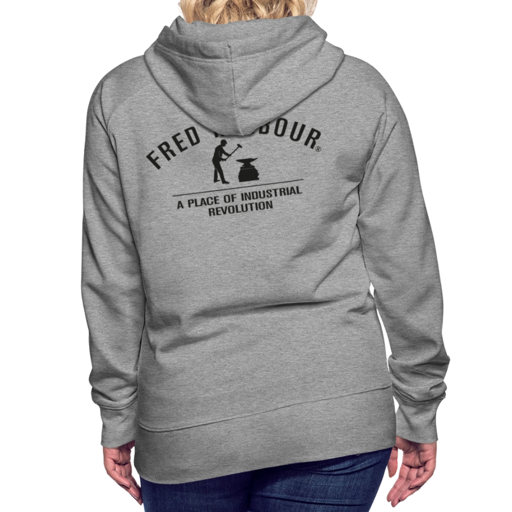 Women´s Premium Hoodie "Classic" - Grau meliert