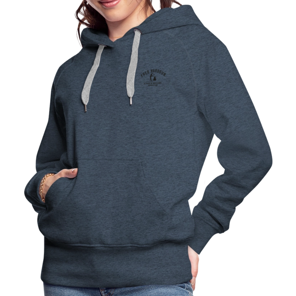 Women´s Premium Hoodie "Classic" - Jeansblau