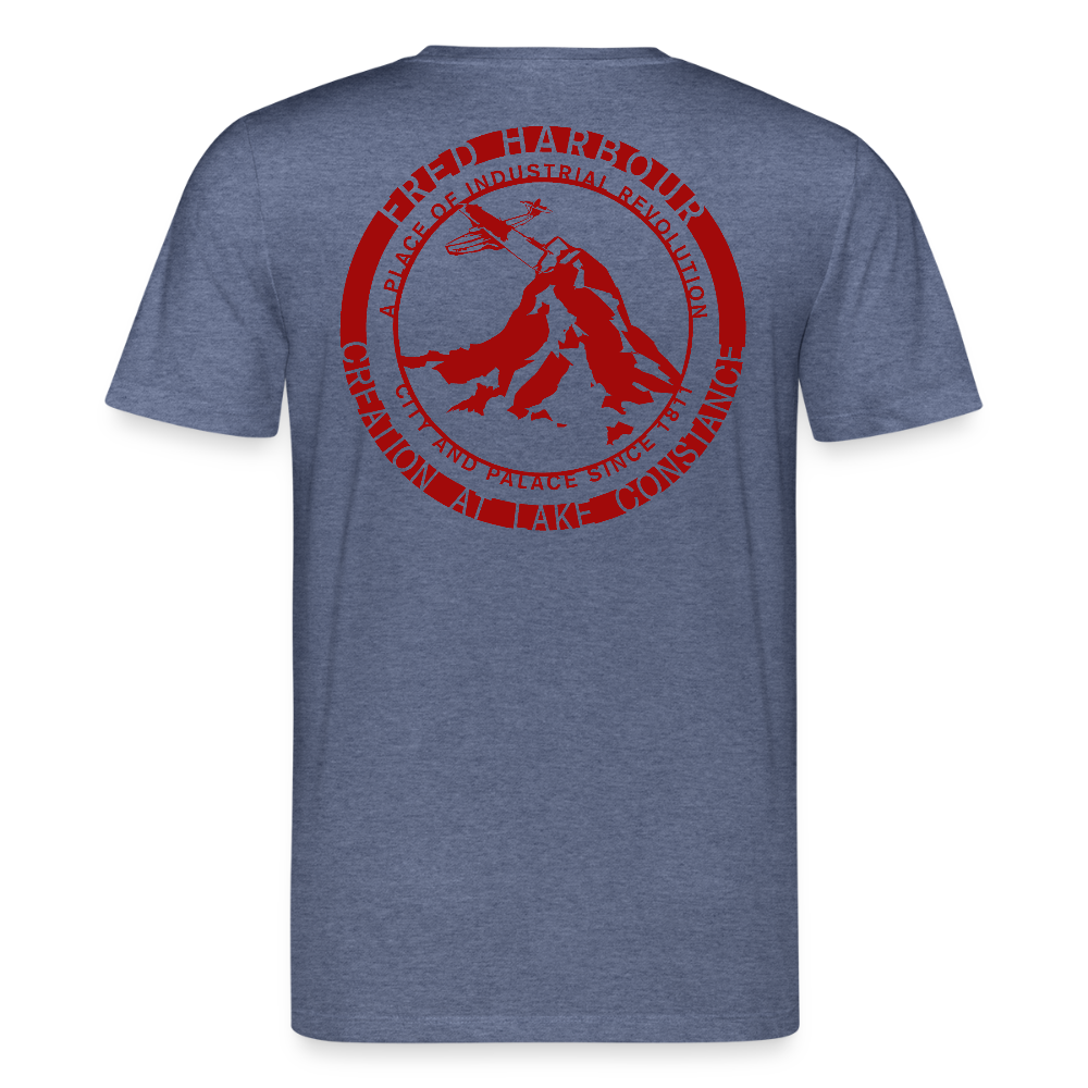 Unisex T-Shirt "Fly Alps" - Dunkelblau meliert