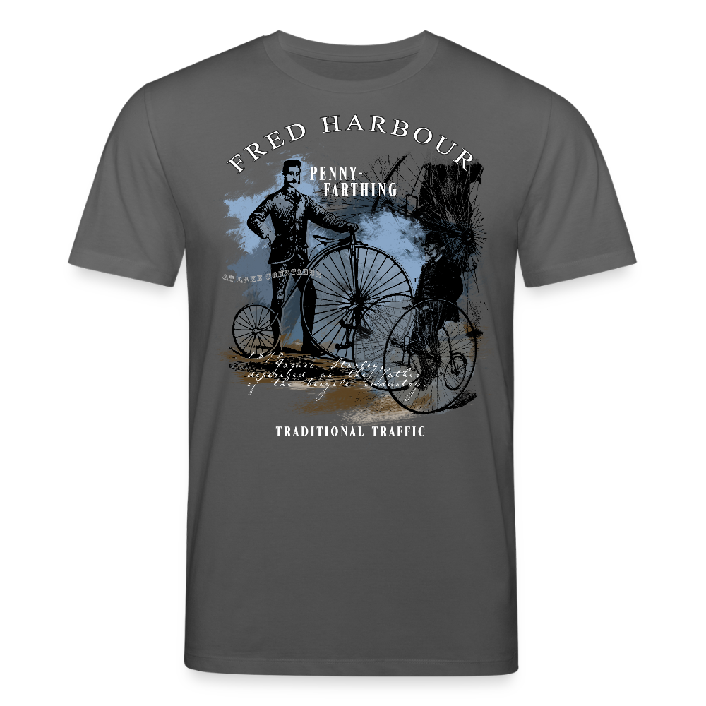 Unisex T-Shirt "penny farthing" - Anthrazit