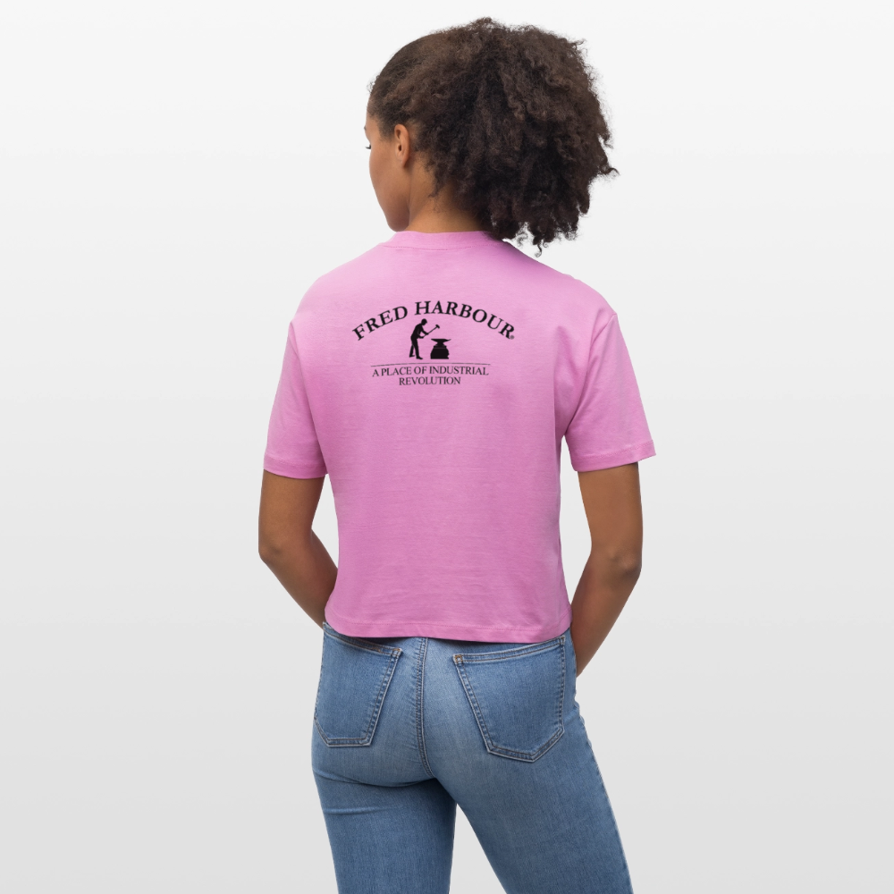 Women Boxy T-Shirt "Wings" - Pink
