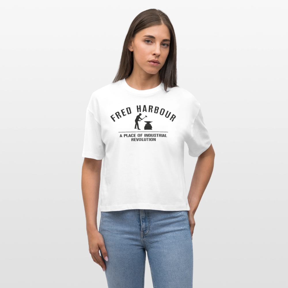 Women Boxy T-Shirt  Classic - Weiß