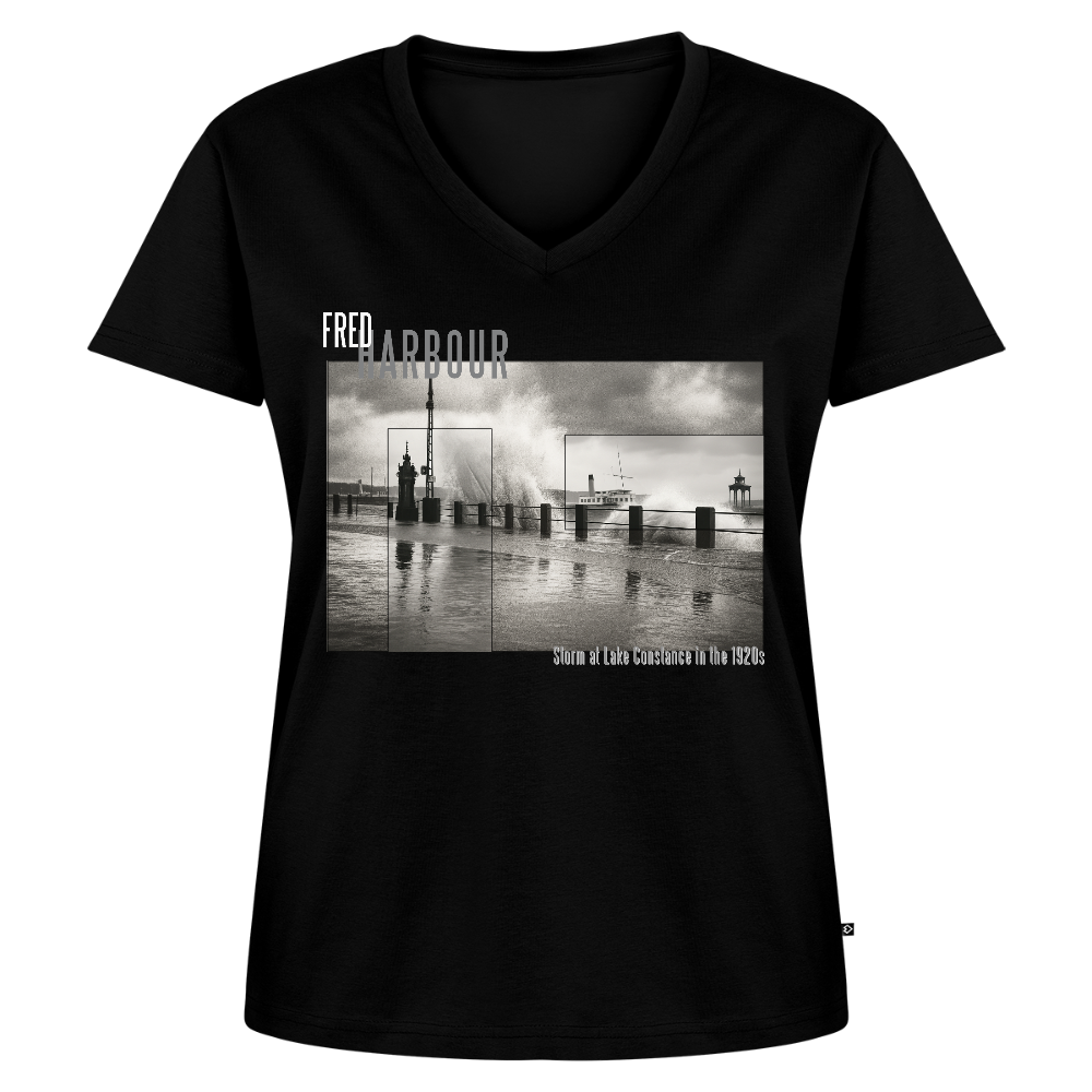 Women Premium T-Shirt "Storm" - Schwarz