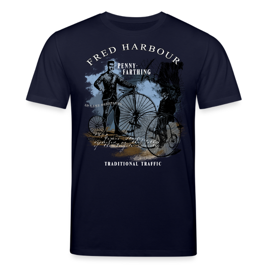 Unisex T-Shirt "penny farthing" - Navy