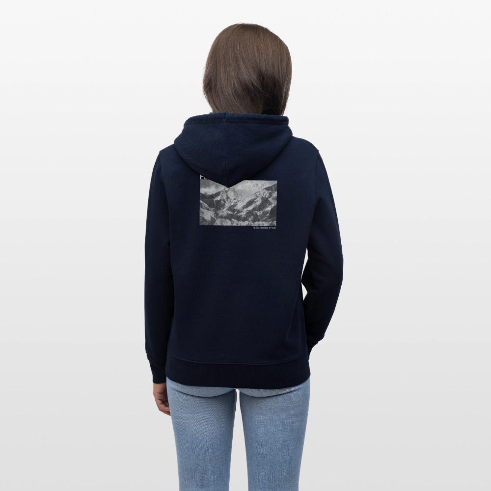 Unisex Hoodie Alps - Navy