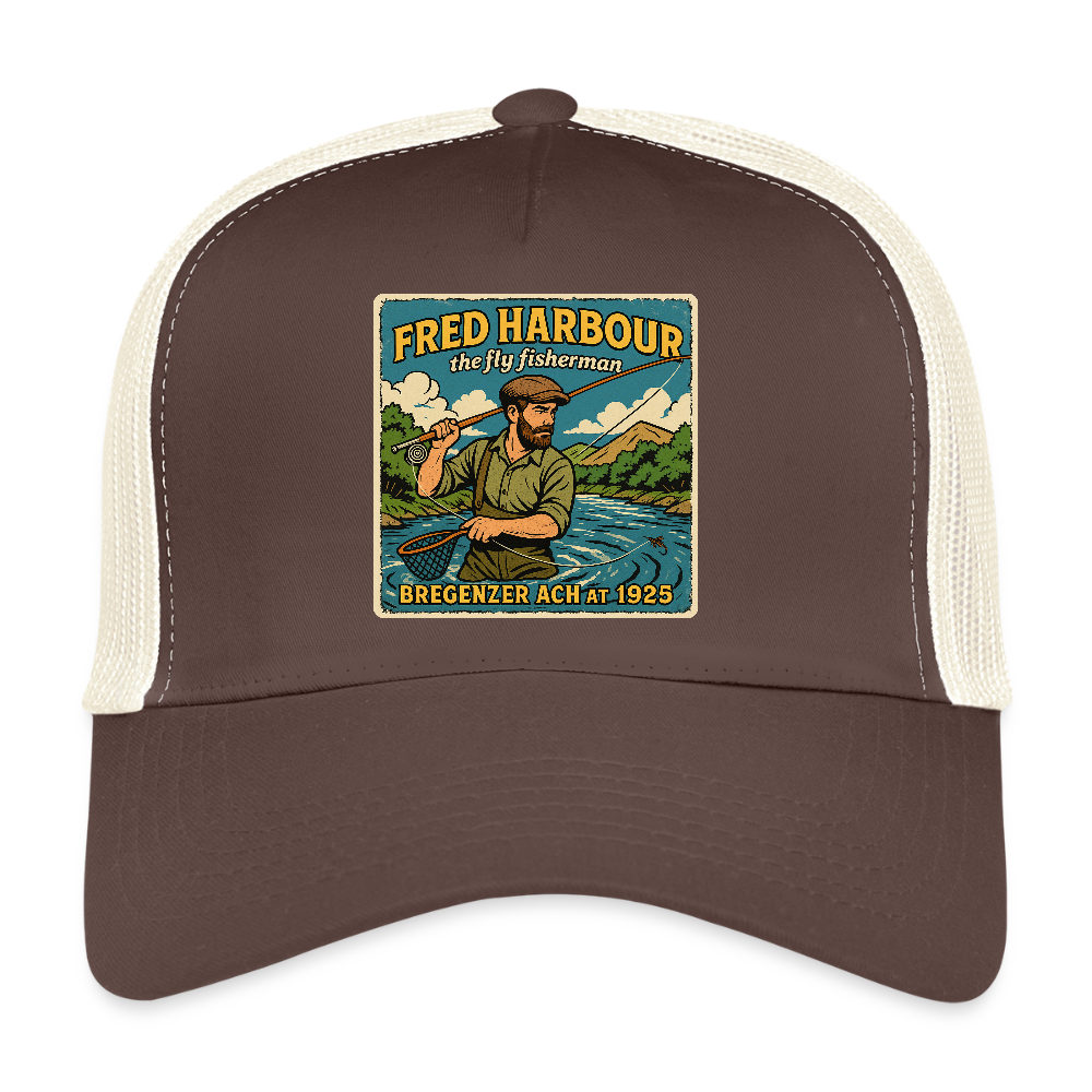 Fly Fisherman Cap - Braun/Beige