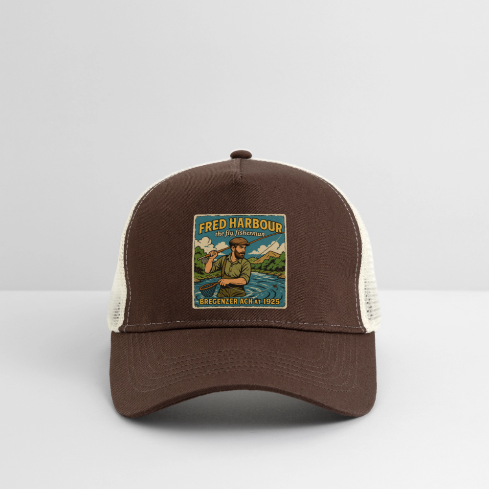 Fly Fisherman Cap - Braun/Beige