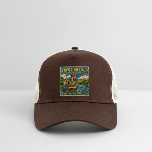 Fly Fisherman Cap - Braun/Beige