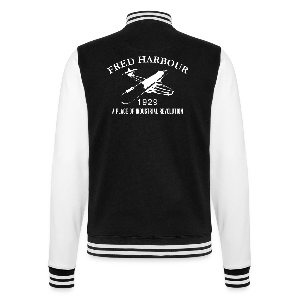 Flying College Jacket - Schwarz/Weiß