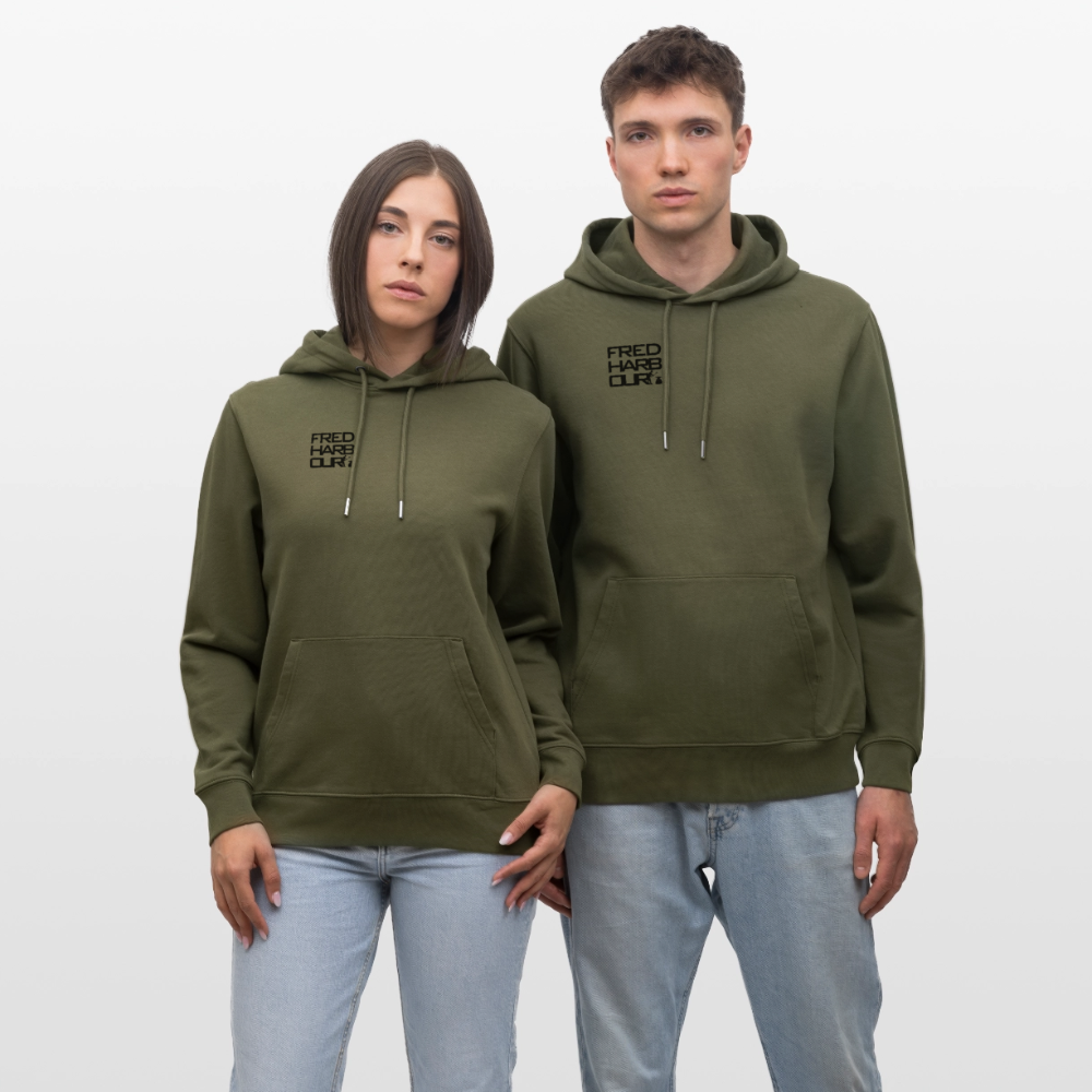 Unisex Hoodie Sailing I - Khaki Grün