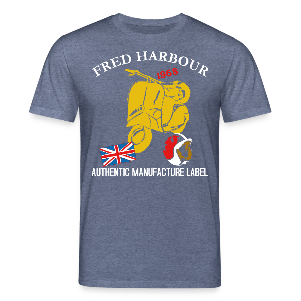 Unisex T-Shirt "MOD RIDE" - Dunkelblau meliert