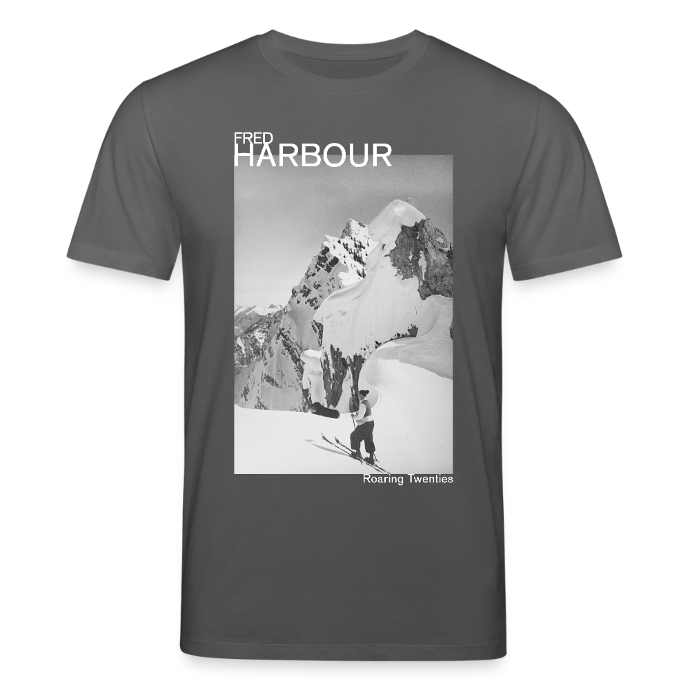 Unisex T-Shirt "Ski & Dog" - Anthrazit