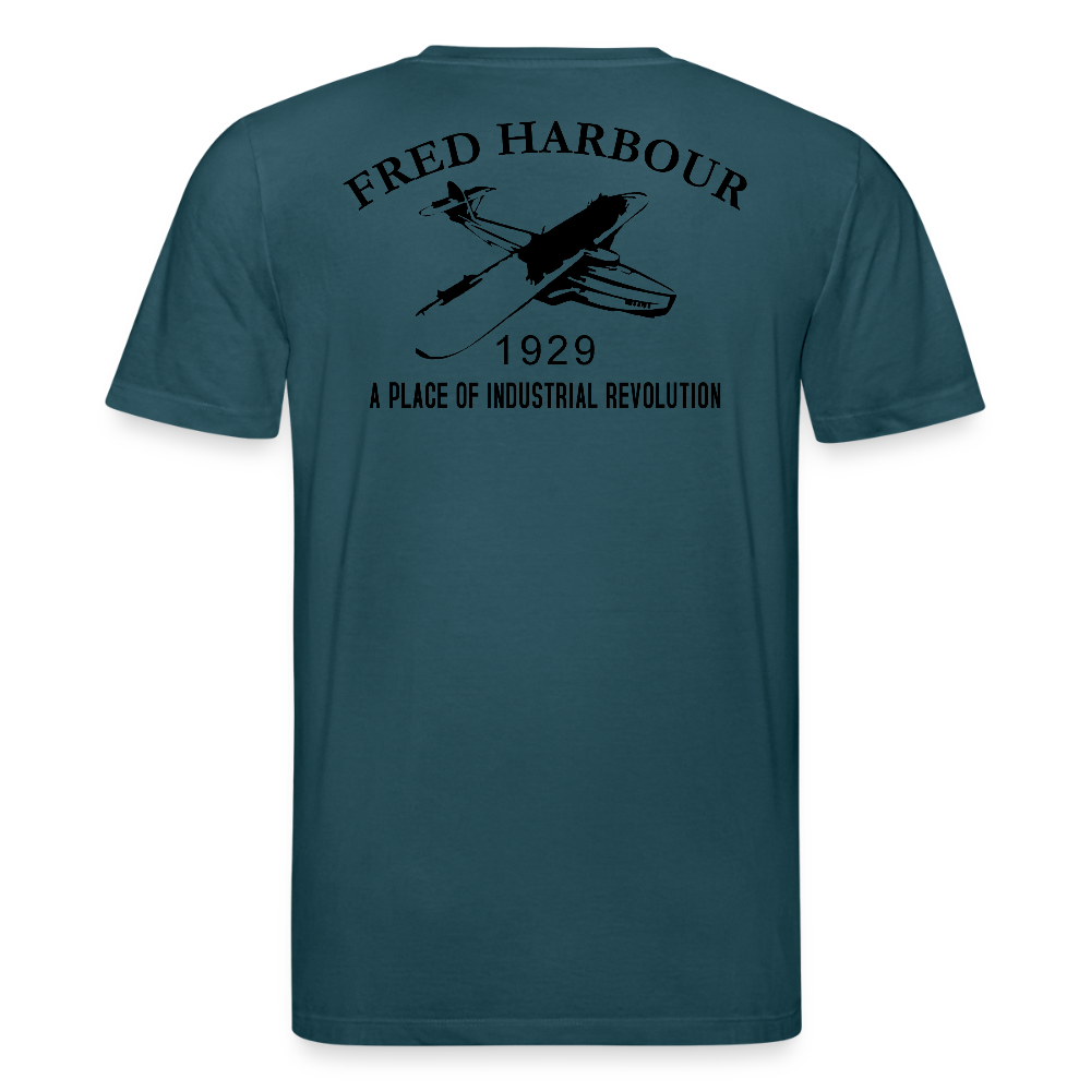 Unisex T-Shirt "Fly Alps II" - Dunkles Petrol