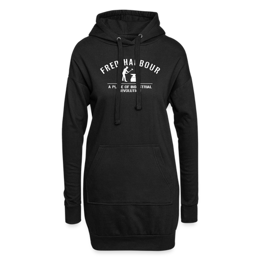 Hoodie Dress classic - Schwarz