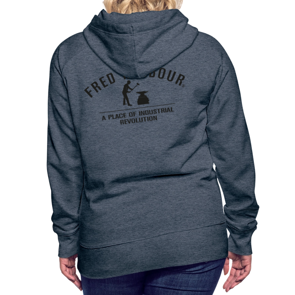 Women´s Premium Hoodie "Classic" - Jeansblau