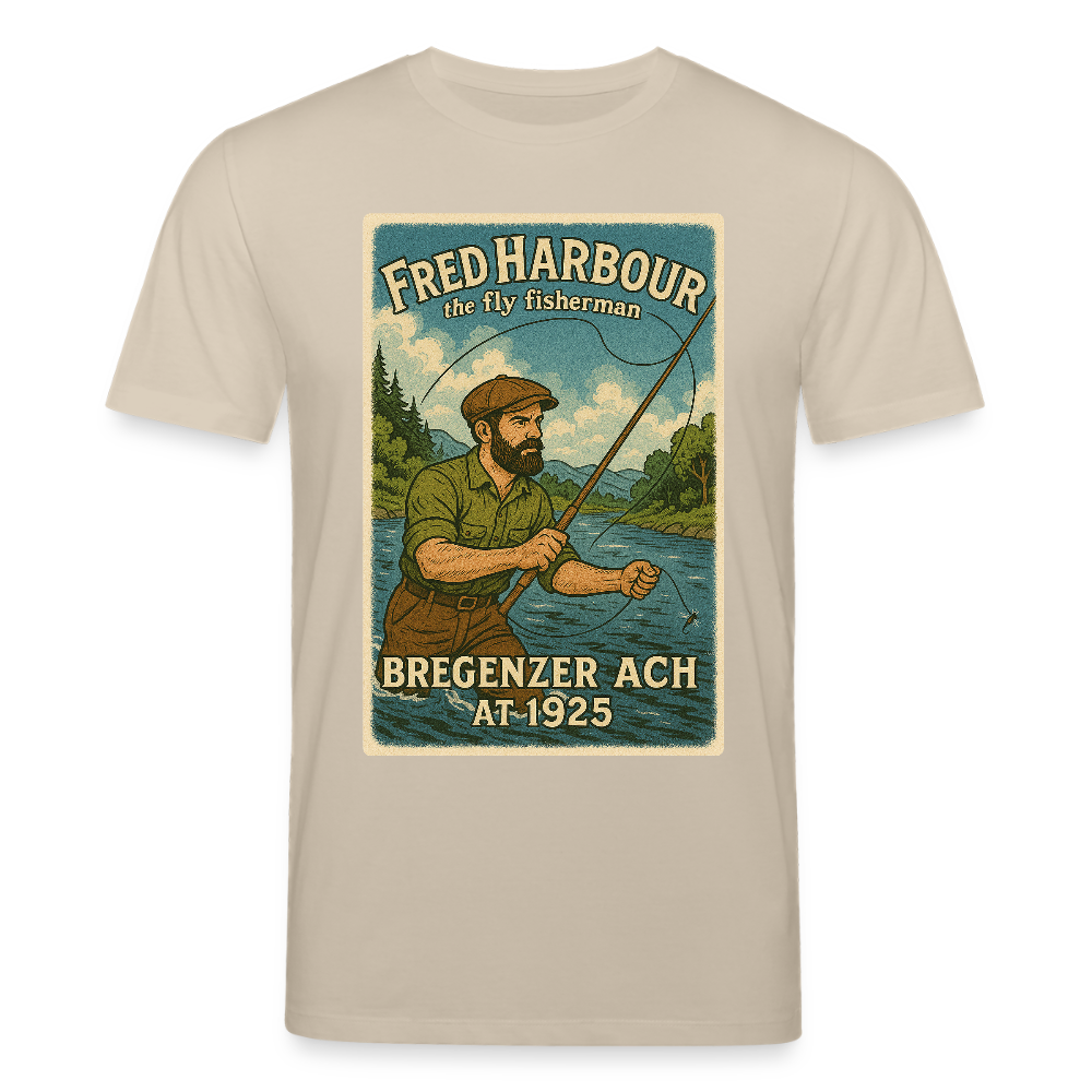 Unisex T-Shirt "The Fly Fisherman" - Beige