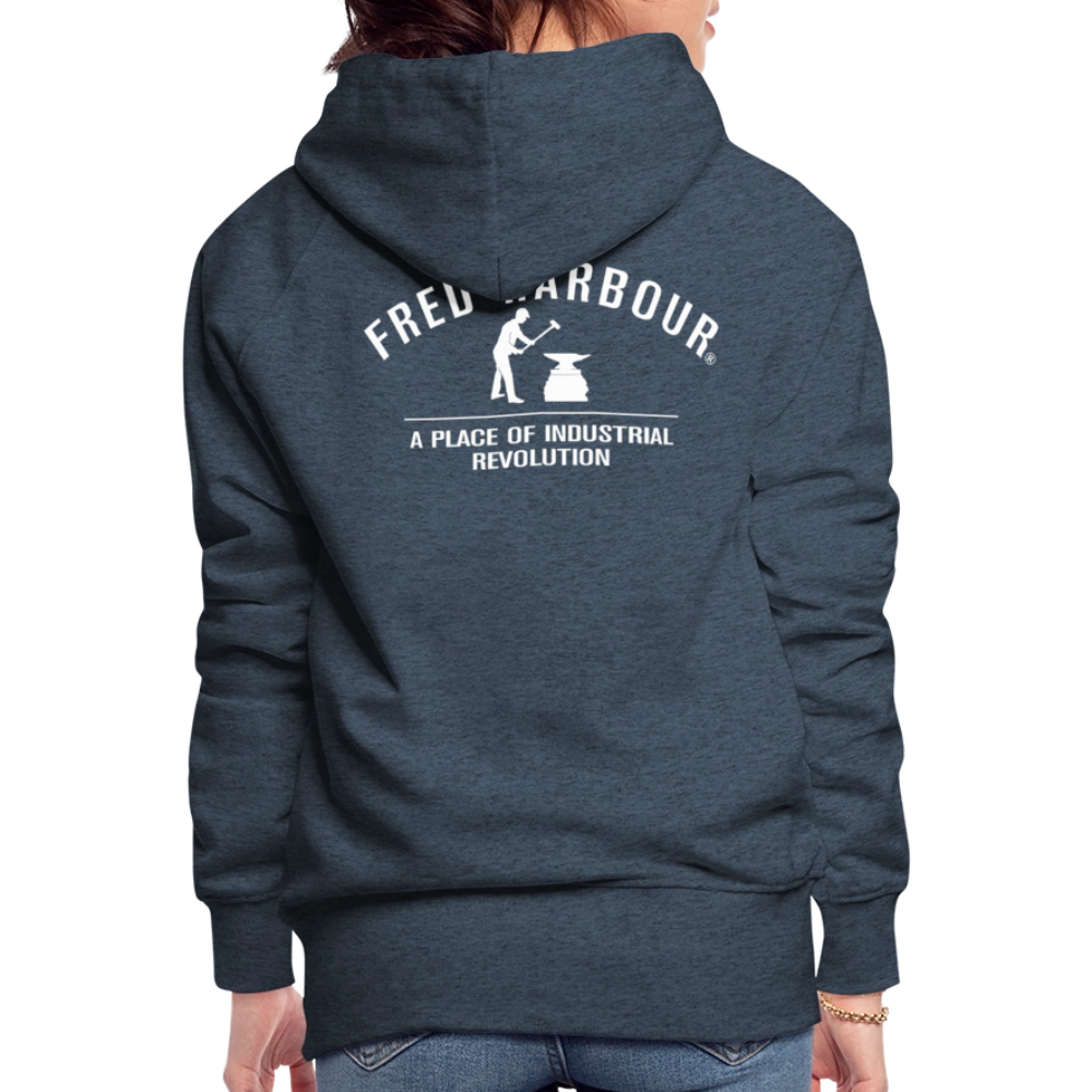 Women´s Premium Hoodie "Classic" - Jeansblau