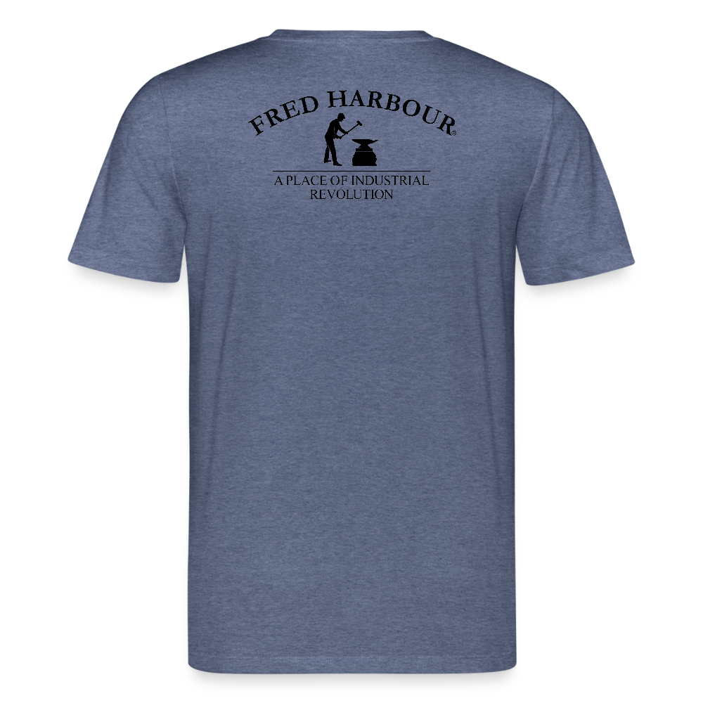 Unisex T-Shirt T-Shirt "Wings" - Dunkelblau meliert