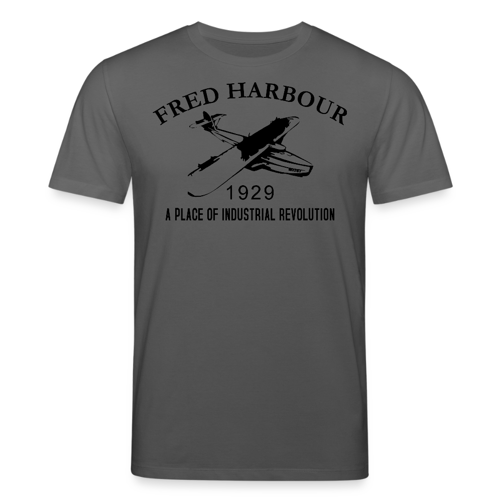 Unisex T-Shirt "seaplane" - Anthrazit