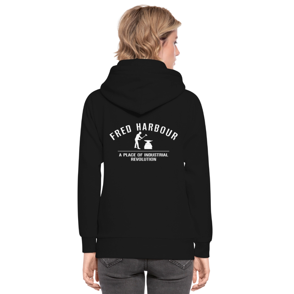 UNISEX Schalkragen Hoodie classic - Schwarz