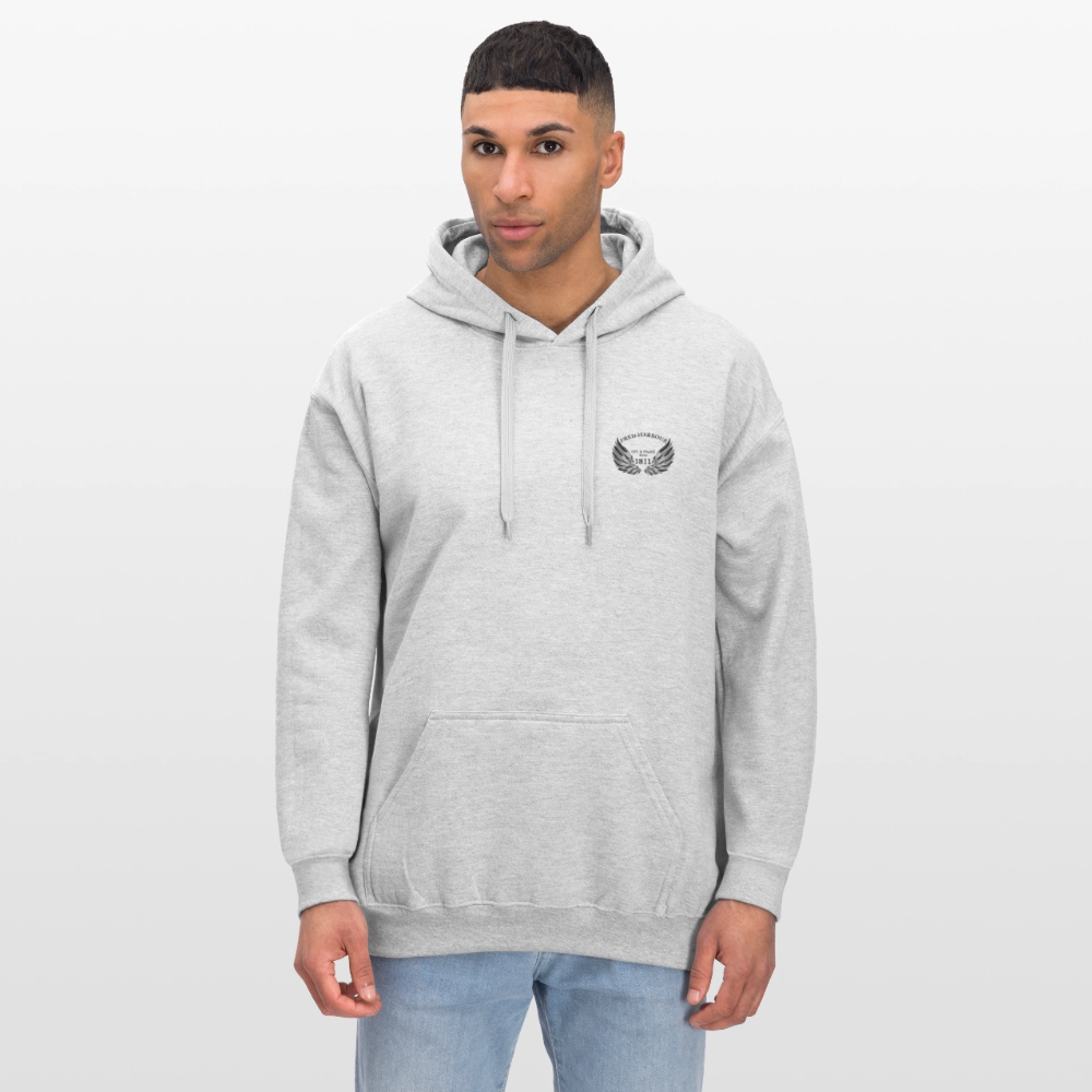 Unisex Hoodie Wings - Hellgrau meliert