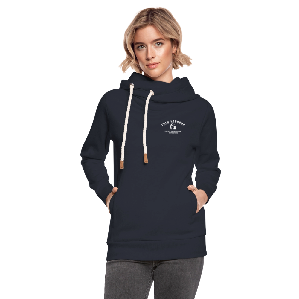 UNISEX Schalkragen Hoodie classic - Navy