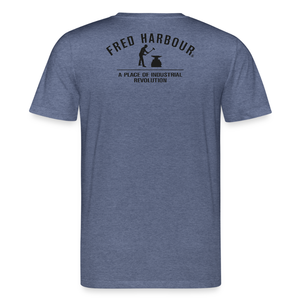 Unisex T-Shirt "Sailing III" - Dunkelblau meliert