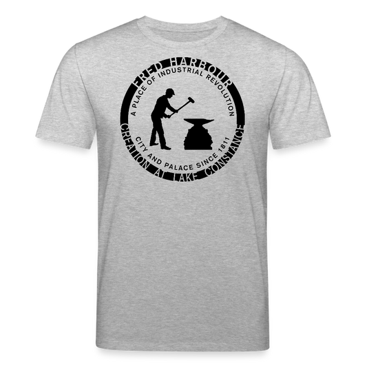 Unisex T-Shirt "classic round" - Grau meliert