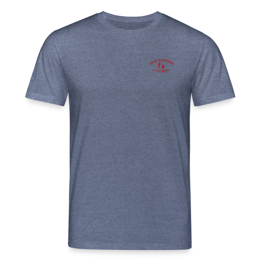 Unisex T-Shirt "Fly Alps" - Dunkelblau meliert