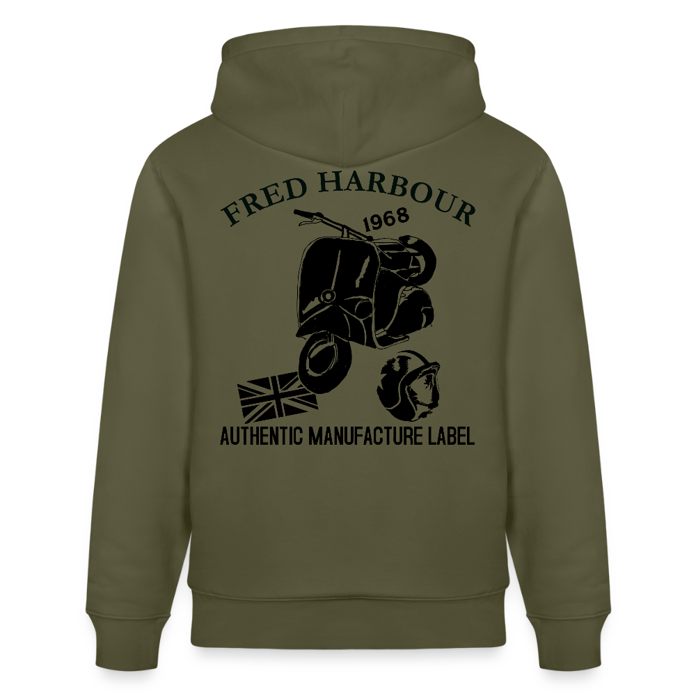 Unisex Hoodie CRUISER - Khaki Grün